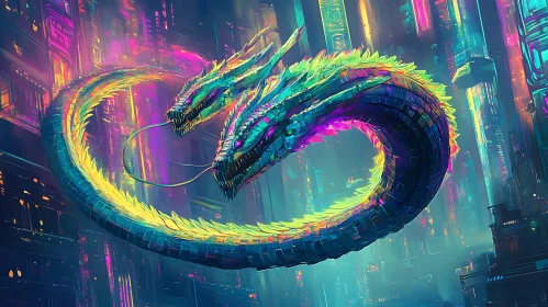 Chromatic Dragons in Urban Neon