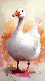 Whimsical Goose Art