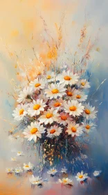 Artistic Floral Bouquet with White Daisies