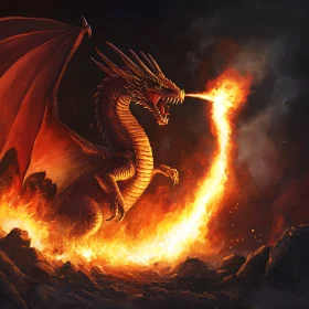 Dragon's Fury: A Fiery Spectacle