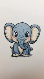 Charming Elephant Artwork