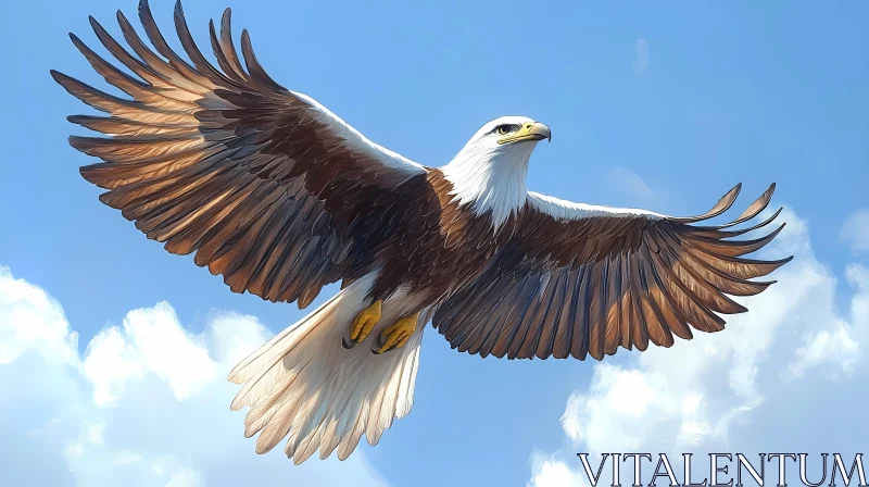 AI ART Eagle in Flight