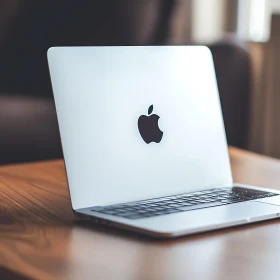 Stylish Apple Laptop on a Desk