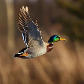 Flying Mallard Duck Picture