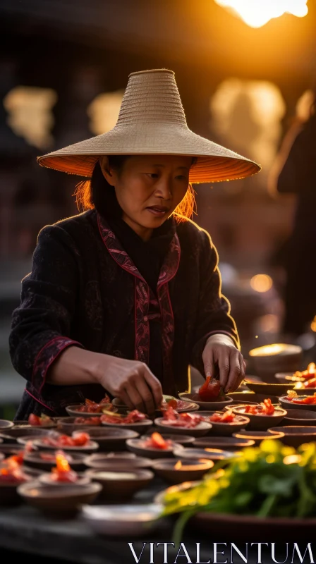 Captivating Chinese Cuisine: A Vibrant Family Scene AI Image