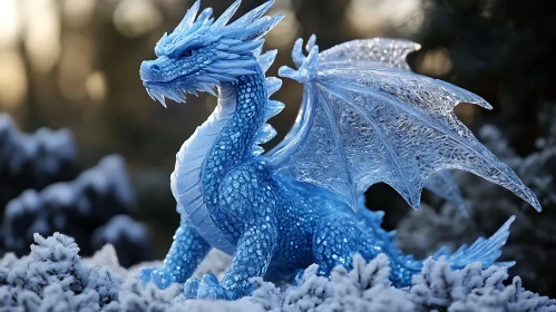 Frozen Dragon Sculpture