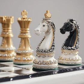 Opulent and Exquisite Chess Knights