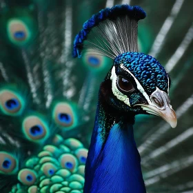 Majestic Peacock Feather Display