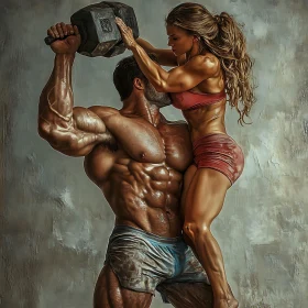 Power Couple Workout Illustration