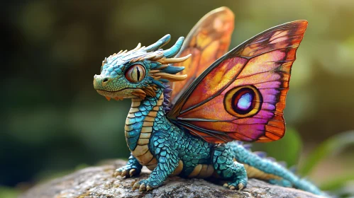 Enchanting Dragon-Butterfly Hybrid