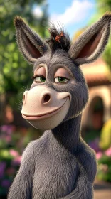 Animated Donkey with a Warm Smile