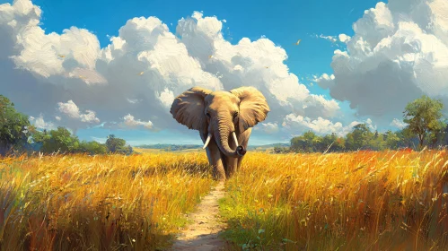 Majestic Elephant in Nature