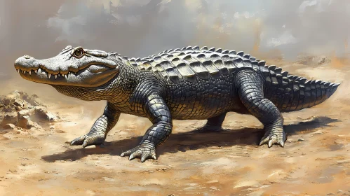 Alligator in Natural Habitat