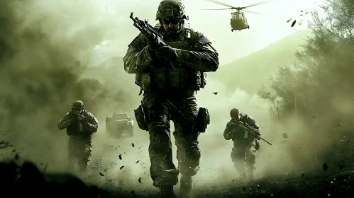 Military Operation: Soldiers in Combat