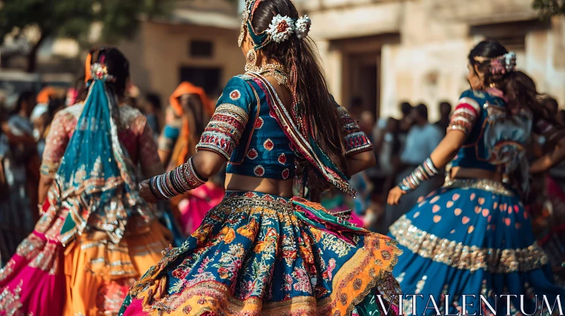 Indian Dance Celebration AI Image