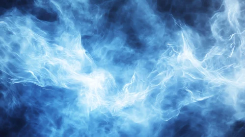 Abstract Blue Smoke and Mist Texture