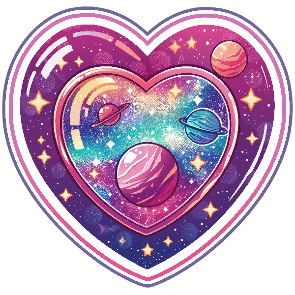 Intergalactic Love T-Shirt Art