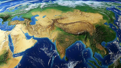 Aerial View of Asia