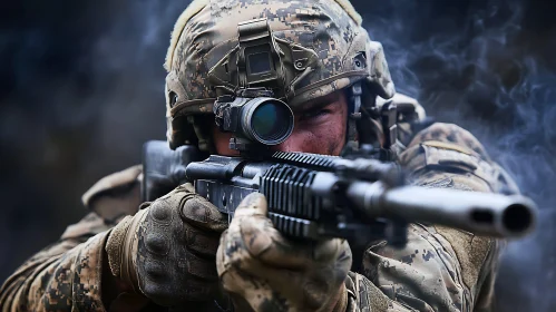 Camouflage Warrior: Precision Aim