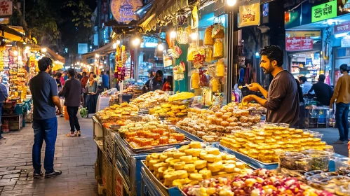 Vibrant Street Food Scene in India