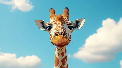 Serene Giraffe Portrait