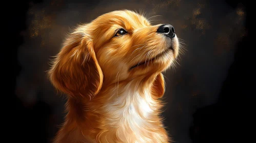 Innocent Puppy Painting
