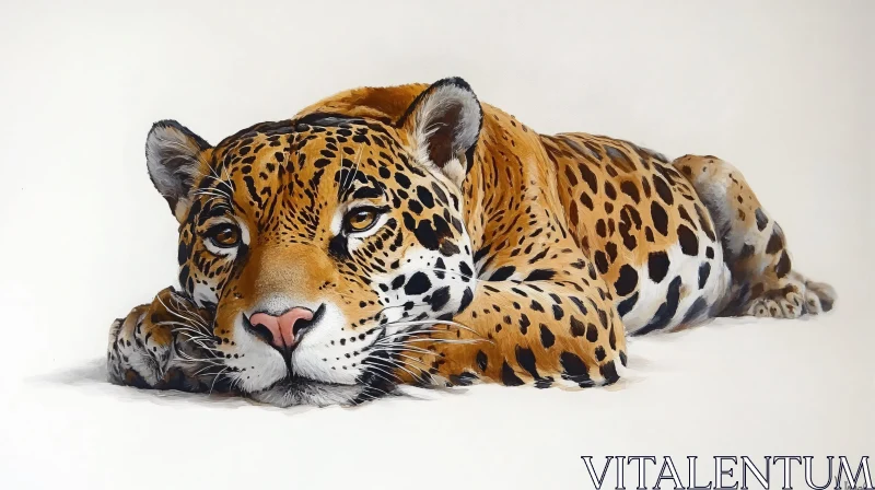 AI ART Jaguar in Repose