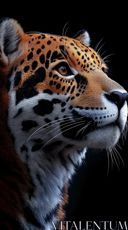 Leopard Close-Up Artistry AI Image