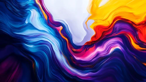 Fluid Art Composition