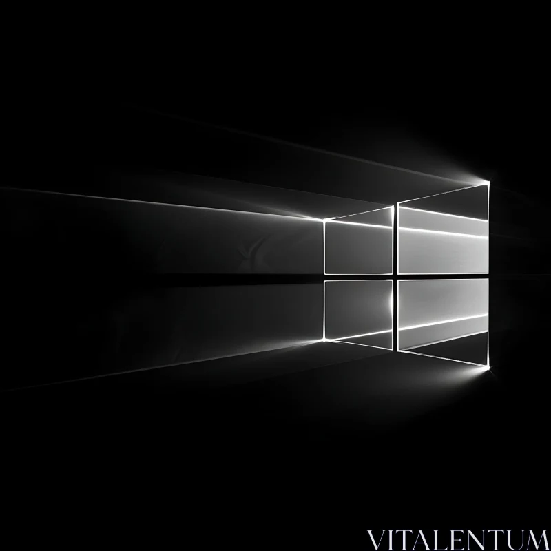 Windows Logo with Reflective Symmetry AI Image