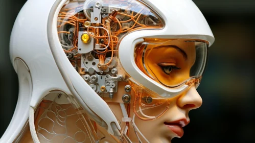 Futuristic Female Cyborg: A Study in Precision Engineering