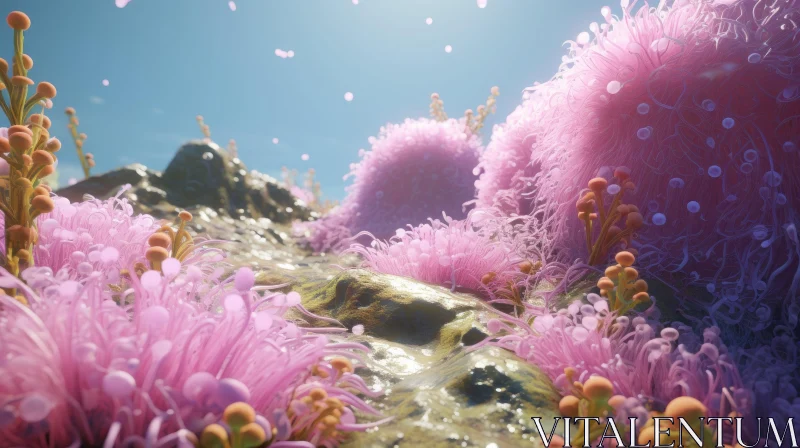 Immersive Biological Scene in a Stereoscopic Video Game AI Image