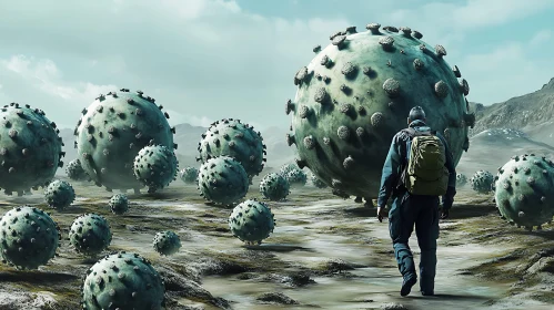 Dystopian Journey Amidst Viral Orbs