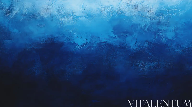 Gradient Blue Canvas Art
