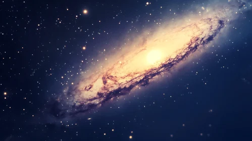Celestial Galaxy with Stars