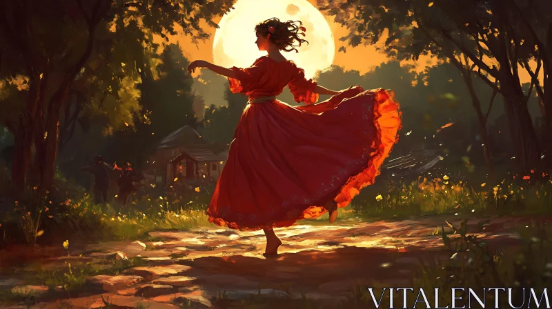 Moonlit Dance in the Forest