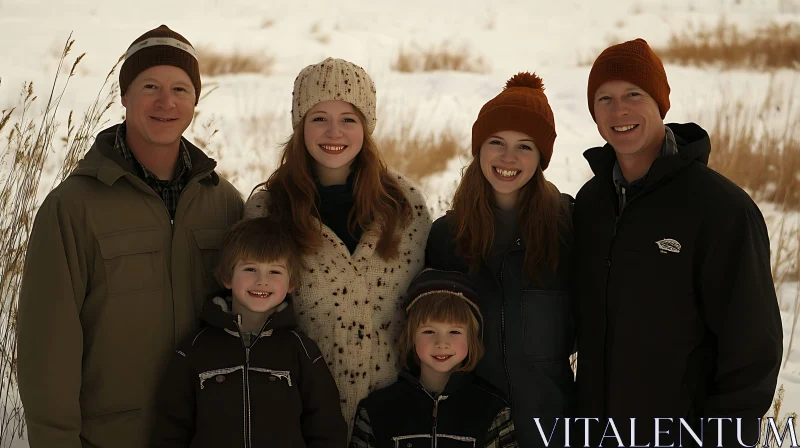 Family Portrait in Winter Wonderland