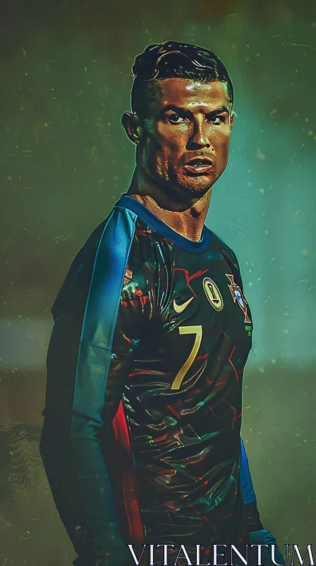 Cristiano Ronaldo in Football Gear