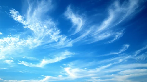 White Clouds in Blue Sky