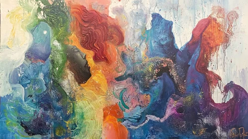 Colorful Abstract Face