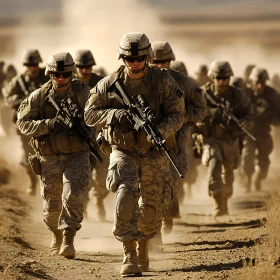 Military Troops on Patrol