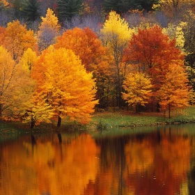 Fall Foliage Reflection