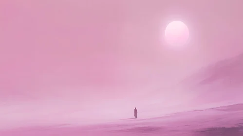 Monochromatic Pink Dreamscape