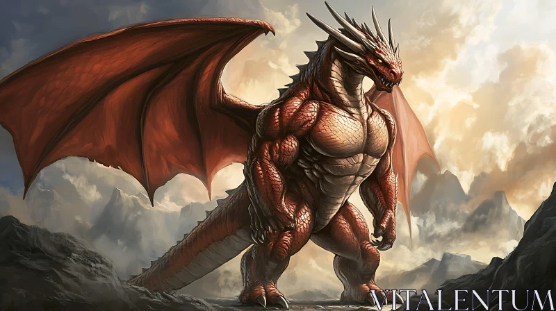 Crimson Winged Beast Artwork