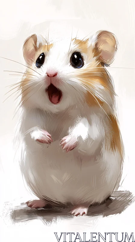 Adorable Hamster Art