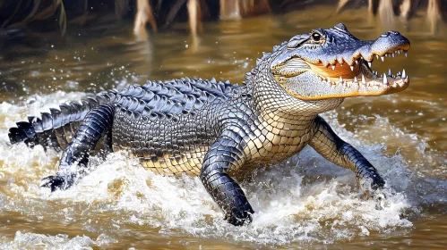 Powerful Alligator Emerge