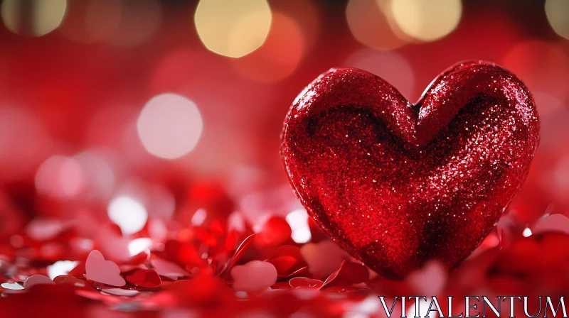 Sparkling Heart on Valentine's Day