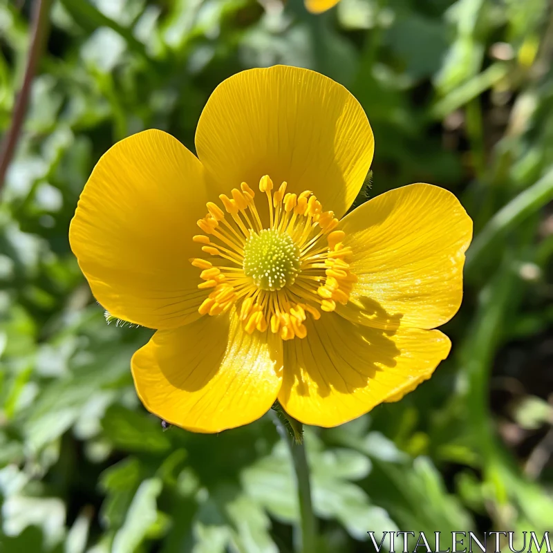 Sunlit Yellow Blossom