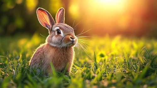 Cute Bunny in Nature