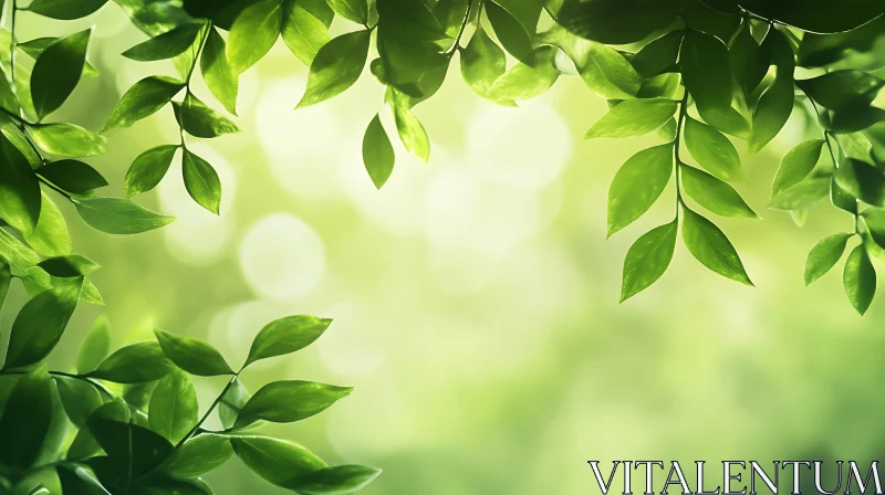 Lush Green Leaves in Natural Light
